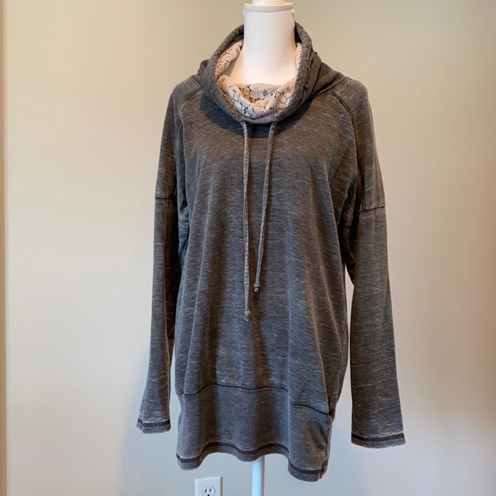 Women's funnel neck sweatshirt